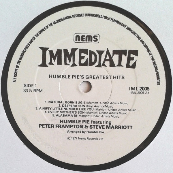 Humble Pie : Greatest Hits (LP, Comp)