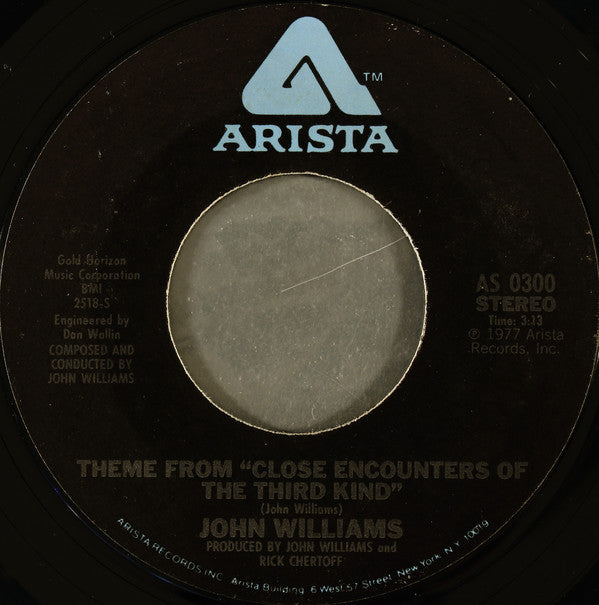 John Williams (4) : Theme From "Close Encounters Of The Third Kind" / Nocturnal Pursuit (7", Single, Styrene, Pit)
