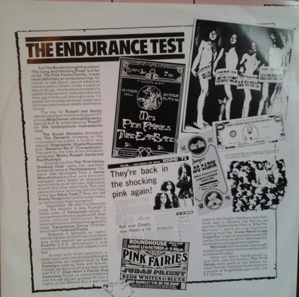 The Pink Fairies : Live At The Roundhouse 1975 (LP, Album, Pin)
