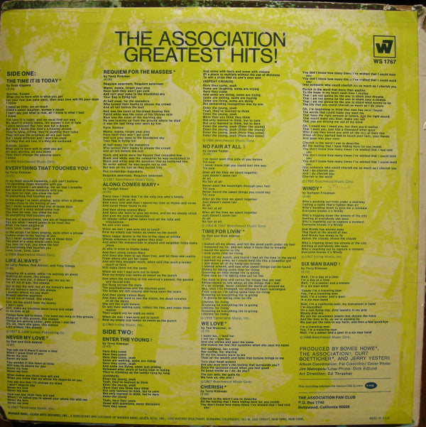 The Association (2) : Greatest Hits! (LP, Comp, RP)