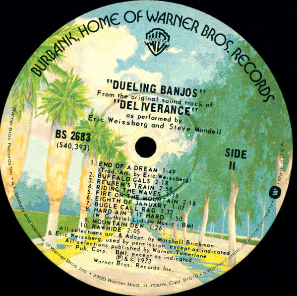 Eric Weissberg And Steve Mandell : Dueling Banjos From The Original Motion Picture Soundtrack Deliverance And Additional Music (LP, Album, RE, Los)