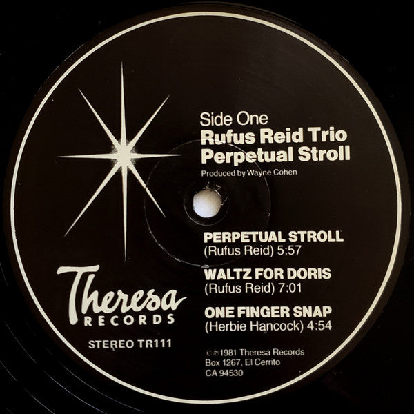 Rufus Reid Trio : Perpetual Stroll (LP, Album)