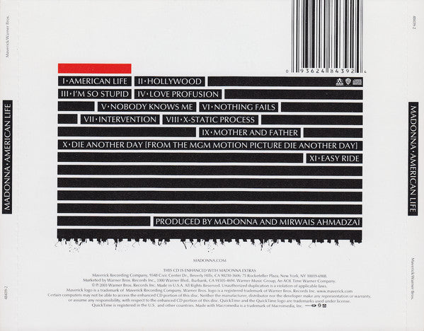 Madonna : American Life (CD, Album, Enh)