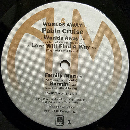 Pablo Cruise : Worlds Away (LP, Album, Emb)