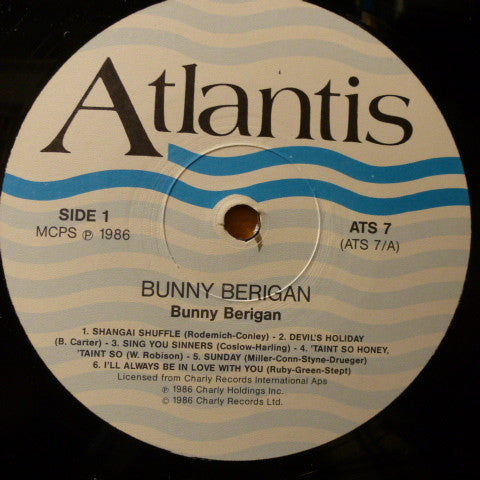 Bunny Berigan : Bunny Berigan (LP, Comp)