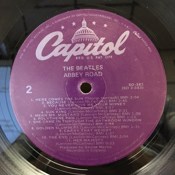 The Beatles : Abbey Road (LP, Album, RE, Pur)
