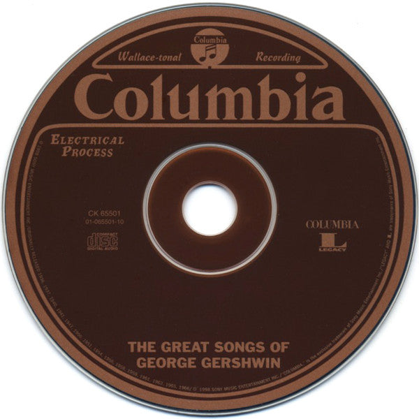 Various : The Great Songs Of George Gershwin (CD, Comp, RM)