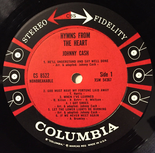 Johnny Cash : Hymns From The Heart (LP, Album)