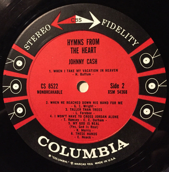 Johnny Cash : Hymns From The Heart (LP, Album)
