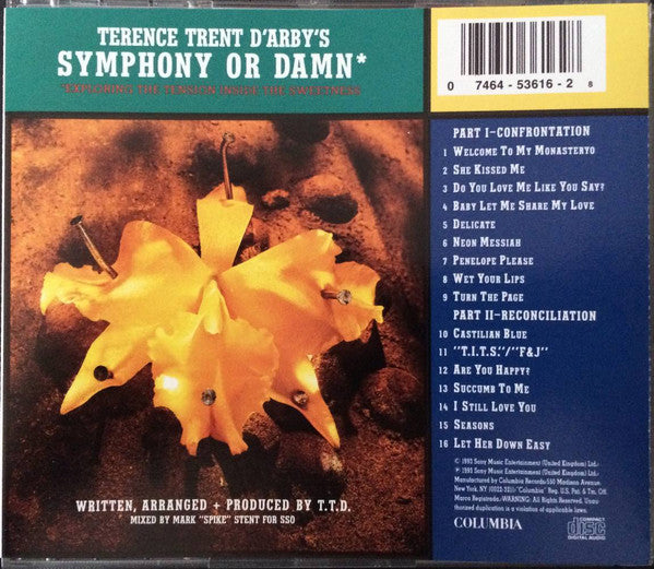Terence Trent D'Arby : Terence Trent D'Arby's Symphony Or Damn (Exploring The Tension Inside The Sweetness) (CD, Album, Son)
