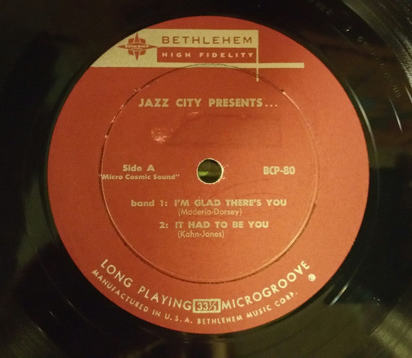 Various : Jazz City Presents... (LP, Album, Mono)