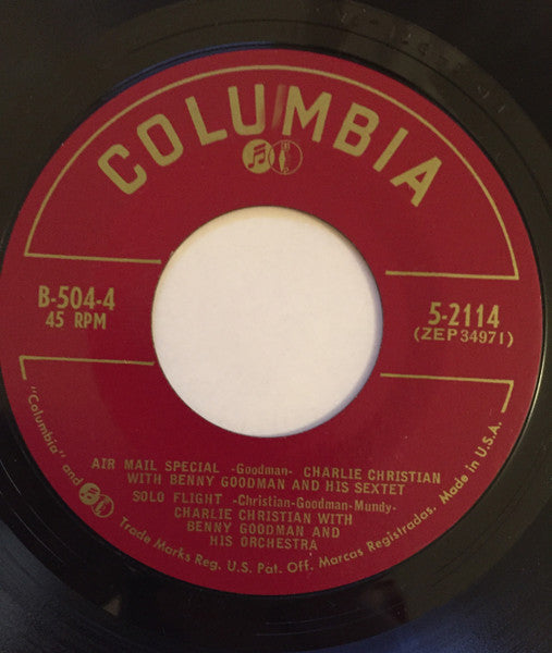 Charlie Christian With Benny Goodman Sextet And Benny Goodman And His Orchestra : With The Benny Goodman Sextet And Orchestra (2x7", Album, EP)