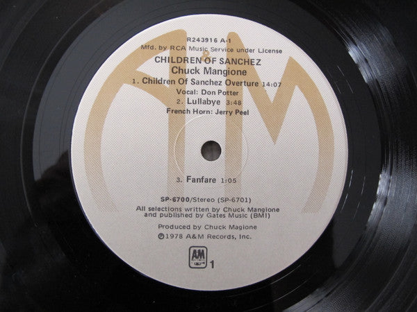 Chuck Mangione : Children Of Sanchez (2xLP, Album, Club)