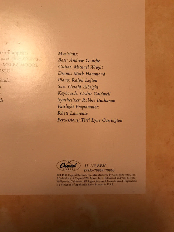 Melba Moore : Lift Every Voice And Sing (12", Promo)