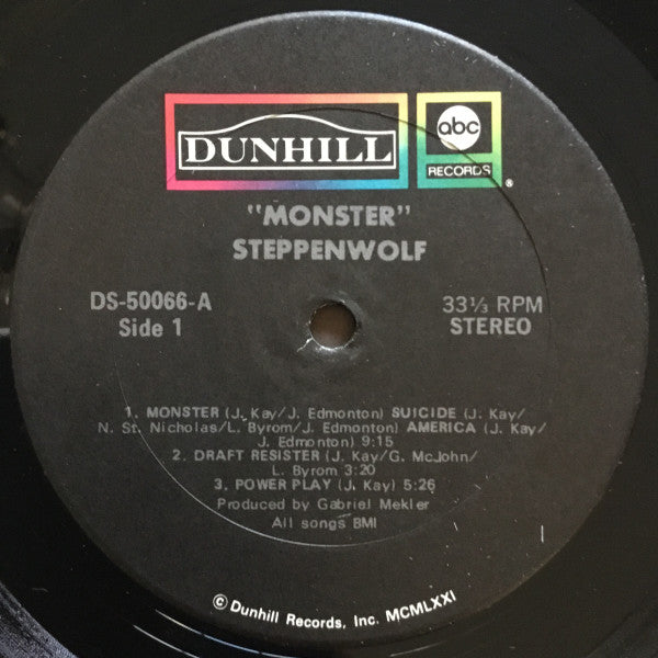 Steppenwolf : Monster (LP, Album, RP, Gat)