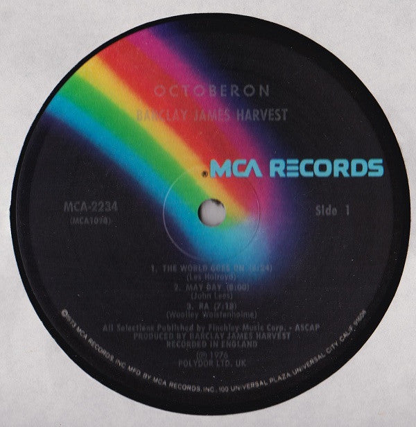 Barclay James Harvest : Octoberon (LP, Album, Pin)