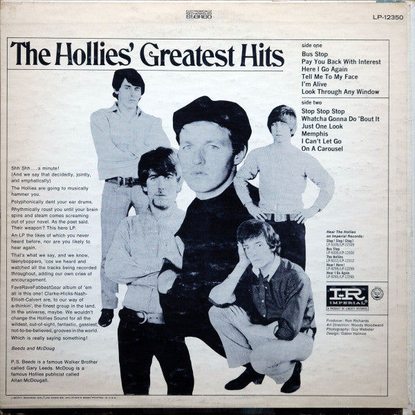 The Hollies : The Hollies' Greatest Hits (LP, Comp, San)