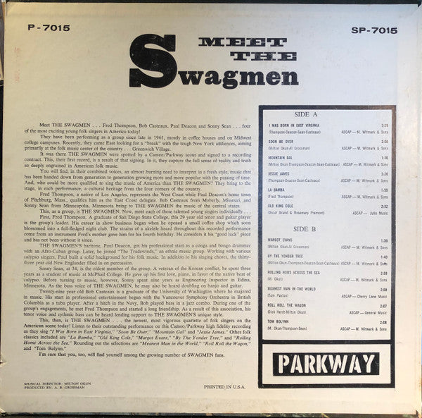 The Swagmen : Meet The Swagmen (LP)