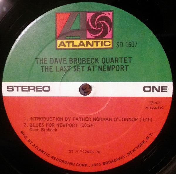 The Dave Brubeck Quartet Featuring Gerry Mulligan, Alan Dawson, Jack Six : The Last Set At Newport (LP, Album)