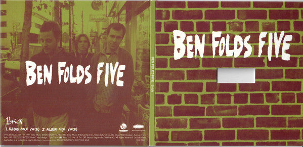 Ben Folds Five : Brick (CD, Promo)