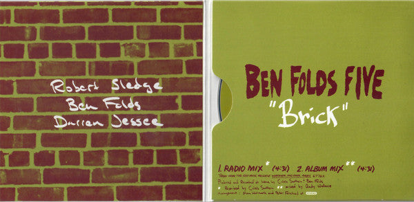 Ben Folds Five : Brick (CD, Promo)