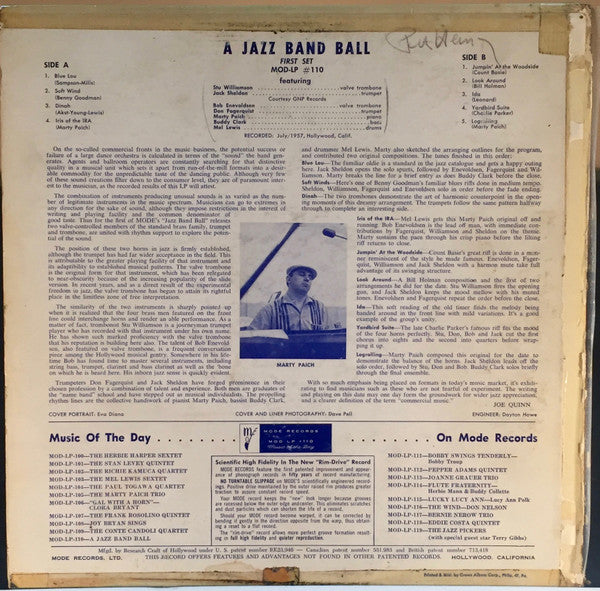 Stu Williamson, Jack Sheldon : A Jazz Band Ball (First Set) (LP, Album, Mono)