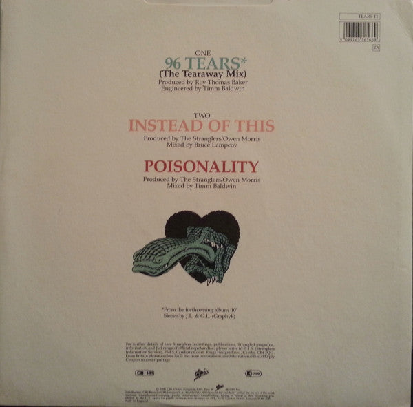 The Stranglers : 96 Tears (12", Single)