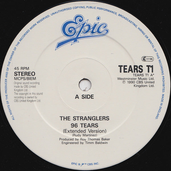 The Stranglers : 96 Tears (12", Single)