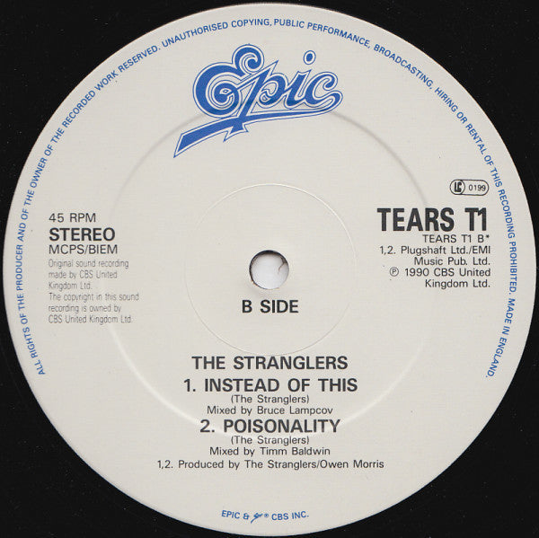 The Stranglers : 96 Tears (12", Single)