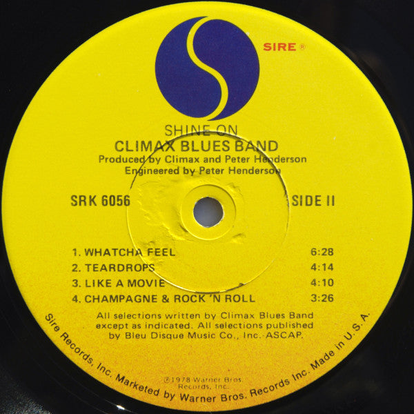 Climax Blues Band : Shine On (LP, Album, Los)