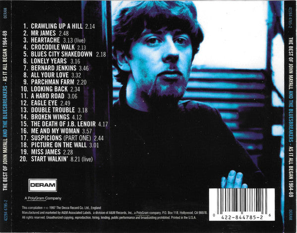 John Mayall And The Bluesbreakers* : The Best Of John Mayall And The Bluesbreakers - As It All Began 1964-69 (CD, Comp, RP)