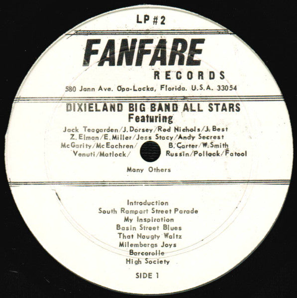 Various : Dixieland Big Band All Stars (LP, Album)
