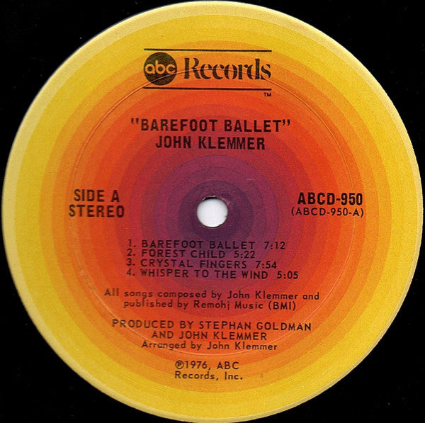 John Klemmer : Barefoot Ballet (LP, Album, San)