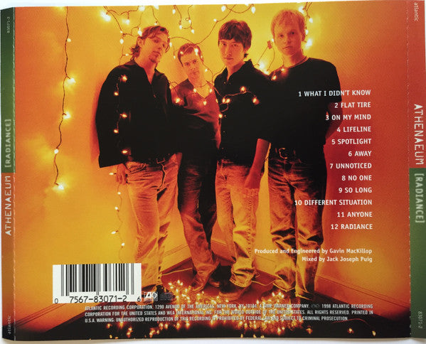 Athenaeum : Radiance (CD, Album, Promo)