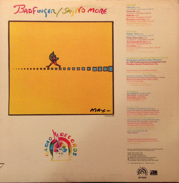 Badfinger : Say No More (LP, Album, SP )