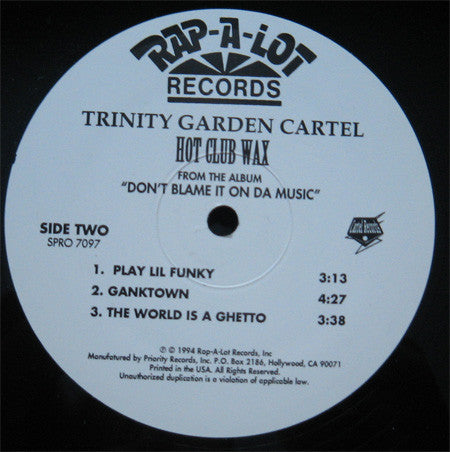 Trinity Garden Cartel : Hot Club Wax (12", Smplr)