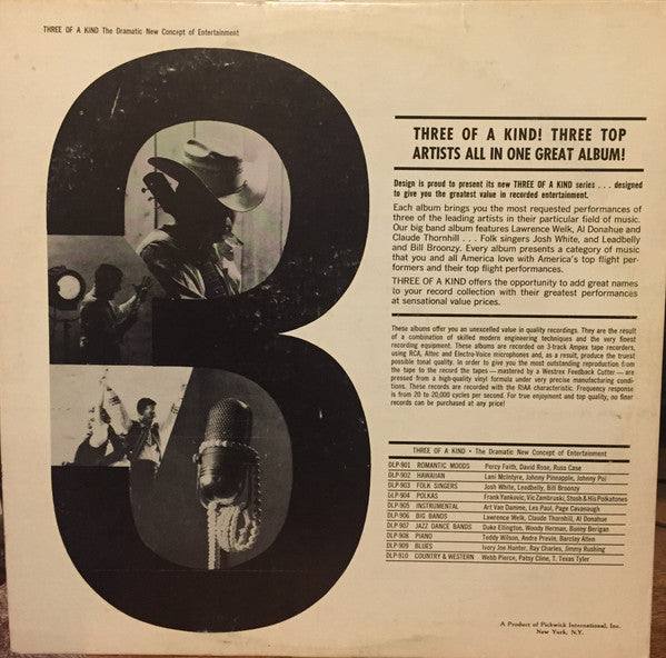 Duke Ellington / Woody Herman / Bunny Berigan : Three Of A Kind (3 Top Stars Of Jazz Dance Bands) (LP, Album, Comp)