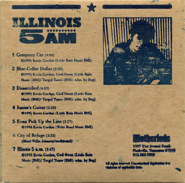 Kevin Gordon : Illinois 5 AM (CD, EP, Dig)