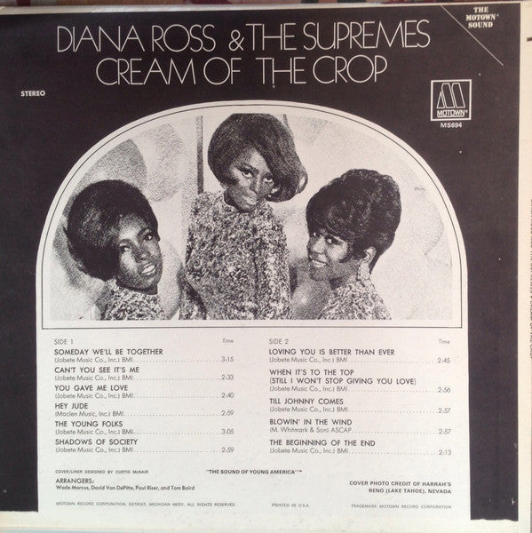 Diana Ross & The Supremes* : Cream Of The Crop (LP, Album)