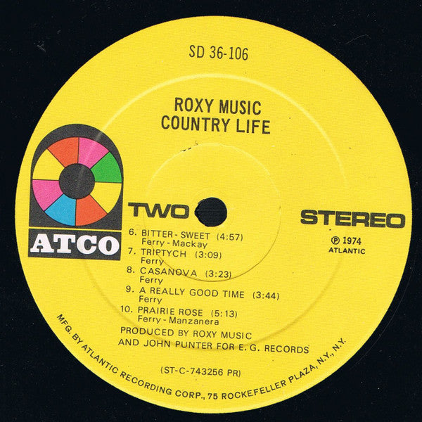 Roxy Music : Country Life (LP, Album, RE, Cen)