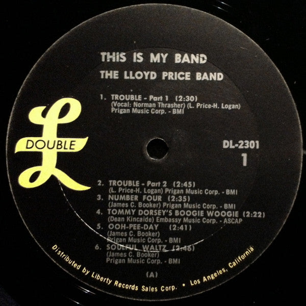 Lloyd Price : This Is My Band (LP, Album, Mono)