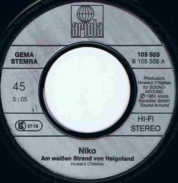Niko (3) : Am Weißen Strand Von Helgoland (7", Single)