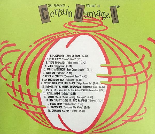 Various : CMJ Presents Certain Damage! - Volume 30 (CD, Comp, Promo)
