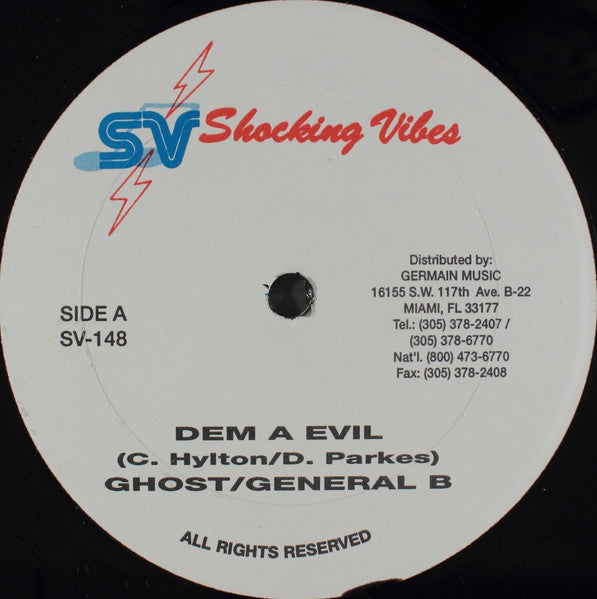 Ghost (6) / General B / Round Head : Dem A Evil / Buick Skylark (12")