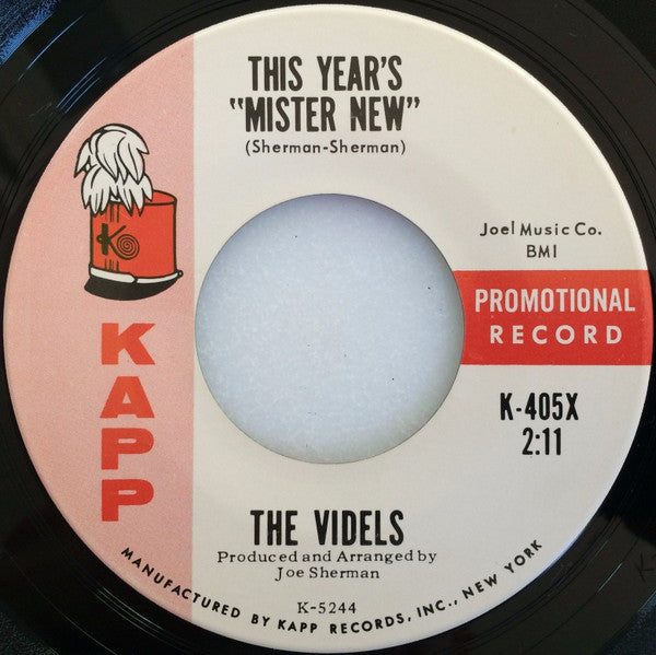 The Videls : A Letter From Ann / This Year's "Mister New" (7", Promo)