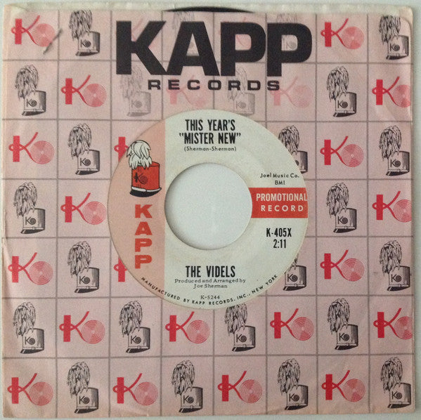 The Videls : A Letter From Ann / This Year's "Mister New" (7", Promo)