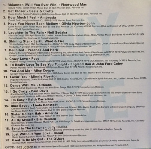 Various : Only Love 1975-1979 (CD, Comp)