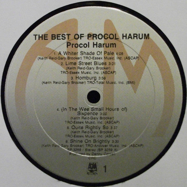 Procol Harum : The Best Of Procol Harum (LP, Comp, Club, CRC)