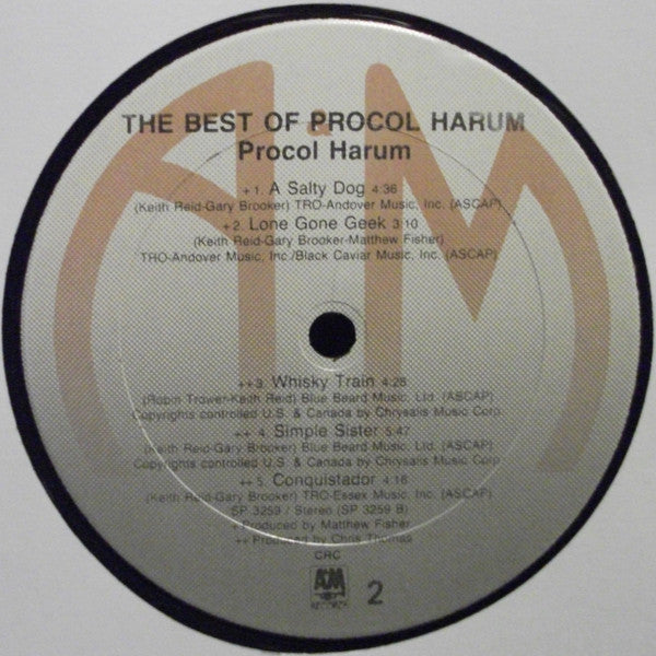 Procol Harum : The Best Of Procol Harum (LP, Comp, Club, CRC)