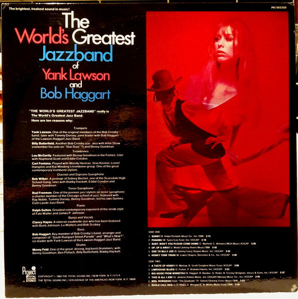 The World's Greatest Jazzband Of Yank Lawson And Bob Haggart : The World's Greatest Jazzband Of Yank Lawson And Bob Haggart (LP, Album, Promo, Gat)